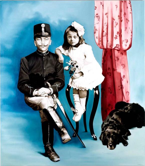 Marianna Gartner, Soldier with girl and dog, 2007